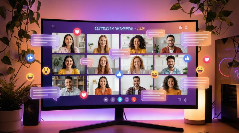 探花视频社区互动场景